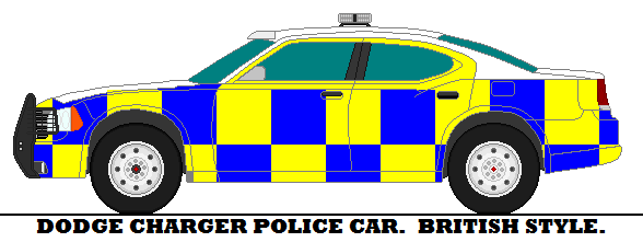 588x221 Dodge Charger Police Car. British Style. By Mcspyder1