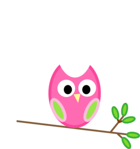279x297 Pink And Green Owl Clip Art