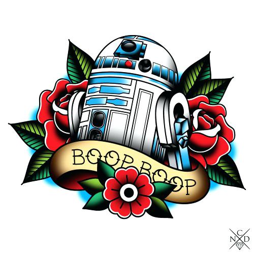 500x500 R2d2 Clip Art Droid By Star Wars Movie Character Style Fine Art