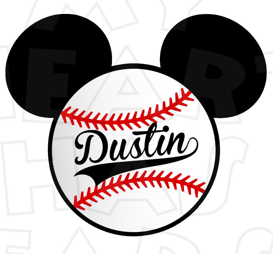 900x838 Mickey Mouse Baseball Personalized Digital Clip Art Image My