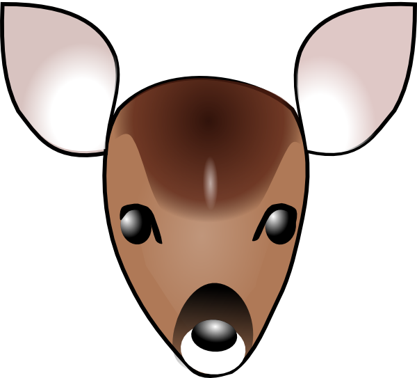 600x543 Collection Of Doe Head Clipart High Quality, Free Cliparts