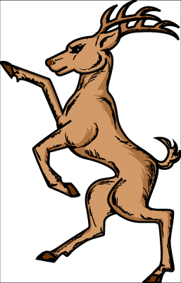 257x400 Stag Clipart Coat Arm