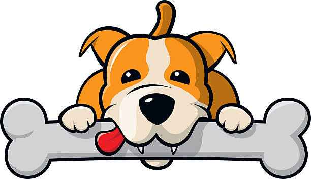 612x352 Dog Chewing Bone Clipart