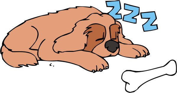 599x314 Homey Sleeping Dog Clip Art Cartoon Free Download
