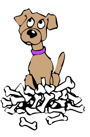 295x446 Pile Of Dog Bones Clipart