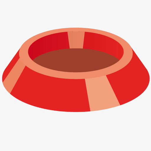 512x512 Pet Appliances, Cartoon, Red, Dog Bowl Png Image And Clipart