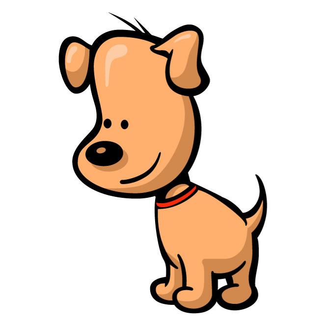 660x660 Cute Puppy Vector Clip Art