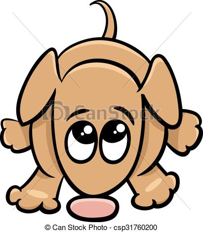 411x470 Cute Dog Cartoon Illustration. Cartoon Illustration Of Cute