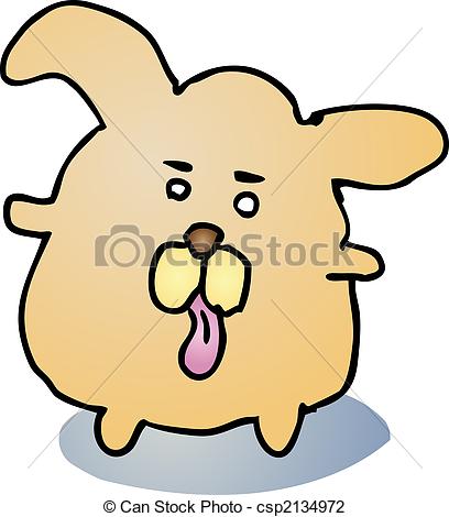 408x470 Fat Dog Cartoon. Fat Rounded Cute Dog Cartoon Comic Clip Art