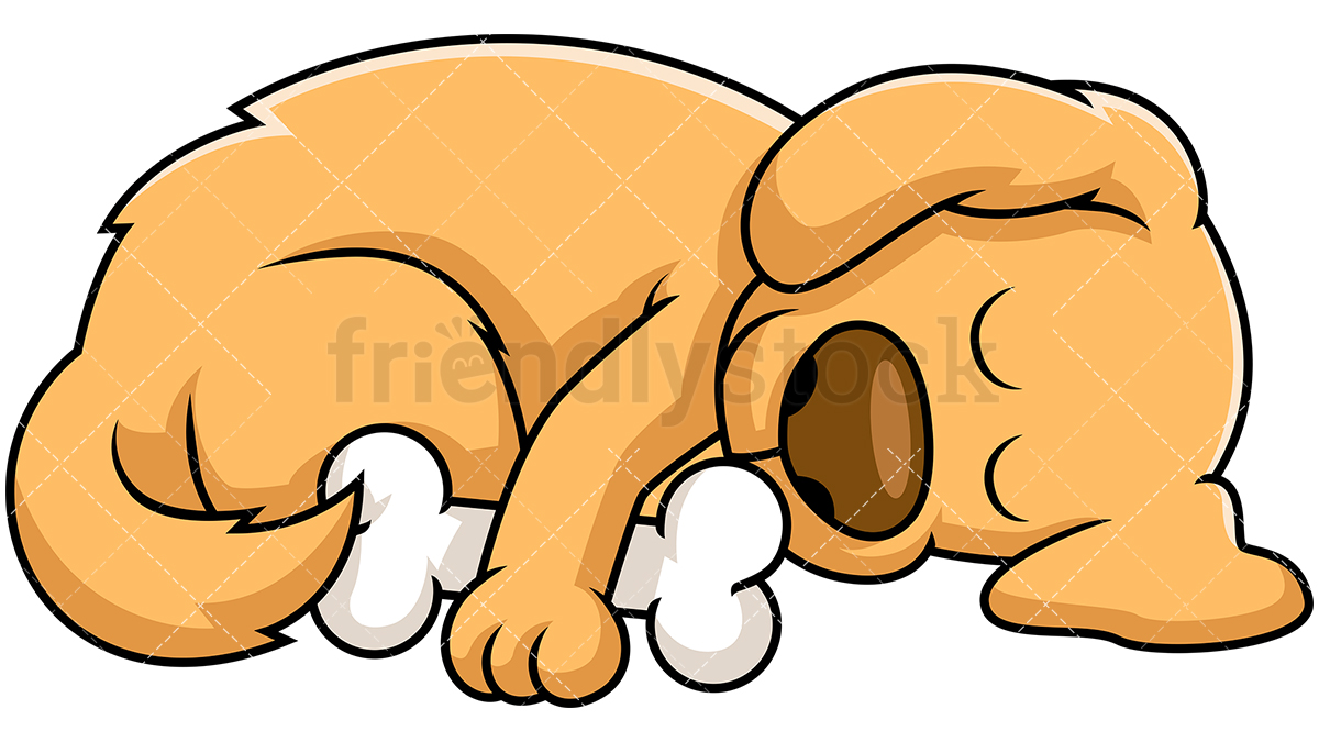 1200x675 Sleeping Dog Cartoon Vector Clipart