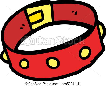 450x367 Cartoon Dog Collar Vector Clip Art