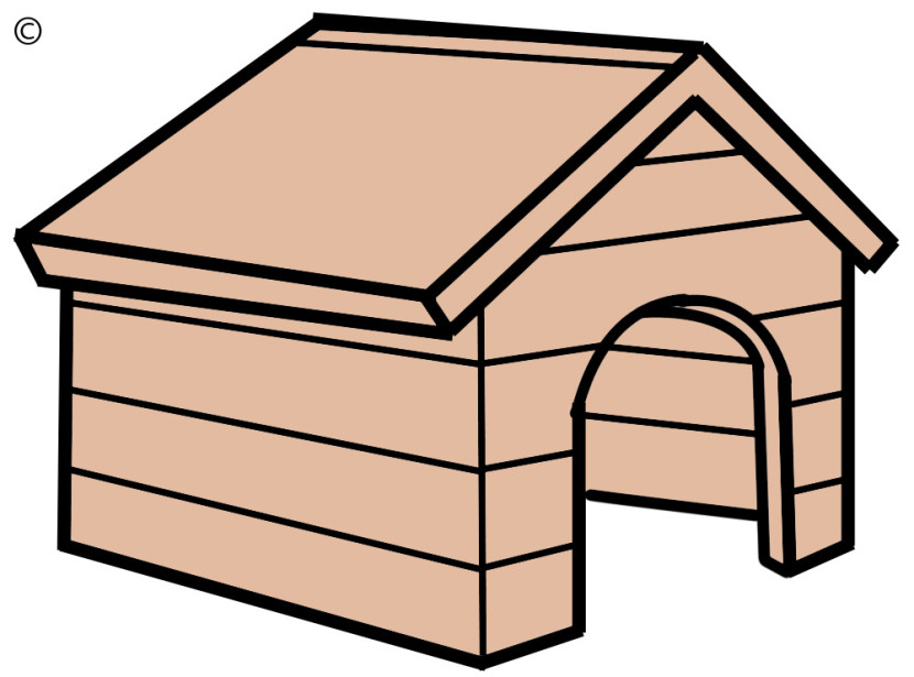 830x615 Best Dog House Clipart