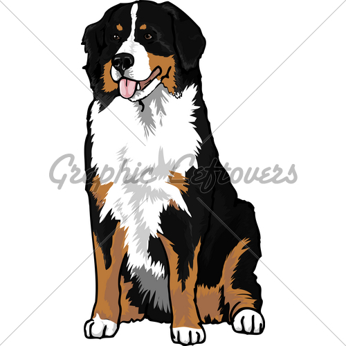 500x500 Bernese Mountain Dog Clipart Head Free Collection Download