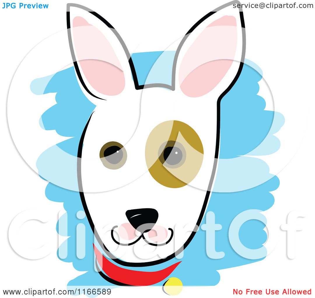 1080x1024 Cartoon Of A Cute Dog Head With A Spot Around The Eye