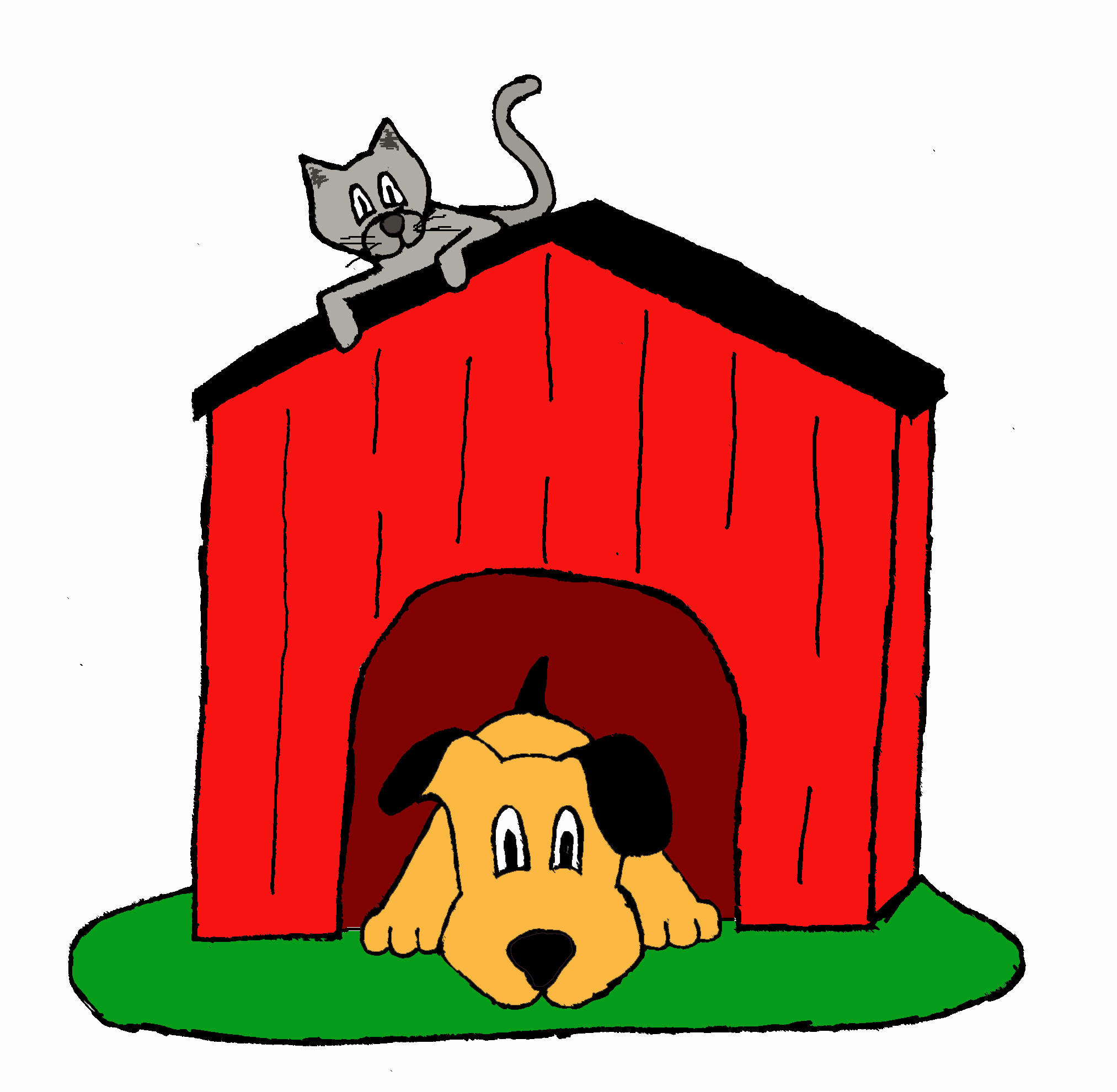 2025x1980 Beautiful Dog House Clip Art