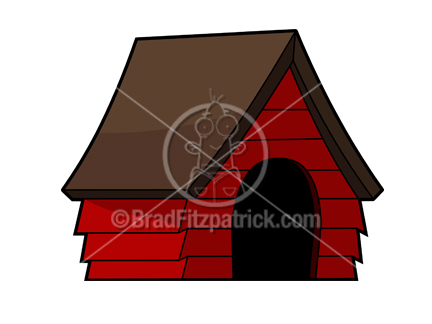 432x324 Body Painting Clip Art Dog House