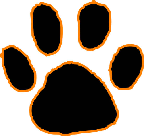 600x567 Free Tiger Pawprint Clipart