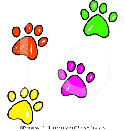 400x420 Pet Paw Prints Border Clip Art Clipart Panda