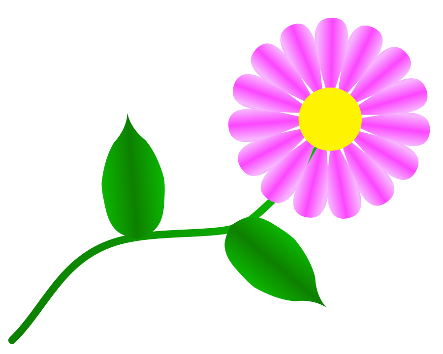 900x720 Free Sideways Daisy Clipart
