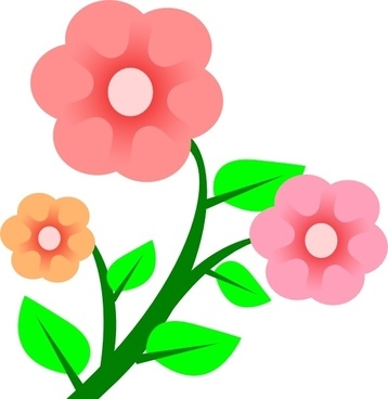 358x368 Clip Art Flower Vine