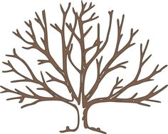 236x188 Dogwood Tree Outline
