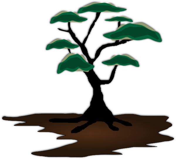 600x542 Clip Art Mesquite Tree
