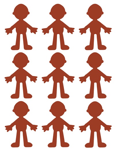 403x515 Clip Art Paper Doll Cutouts Clipart