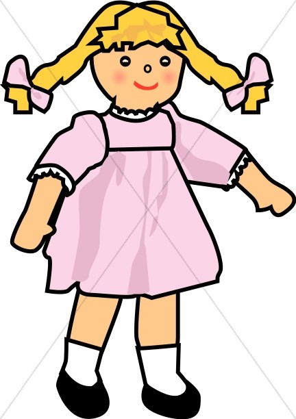 432x612 Baby Girl Doll Religious Baby Clipart