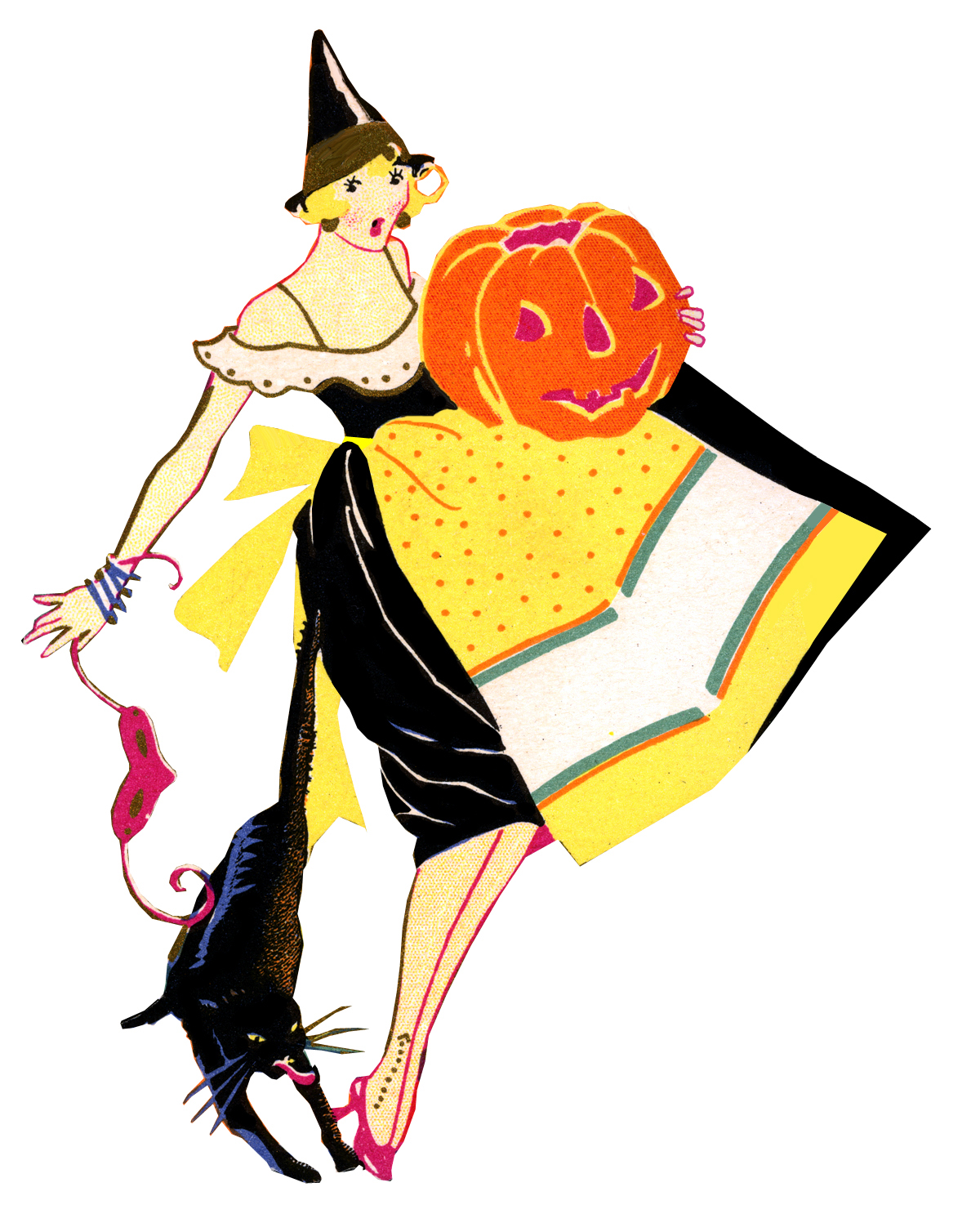 1200x1486 Quirky Artist Loft Free Vintage Witch Clip Art