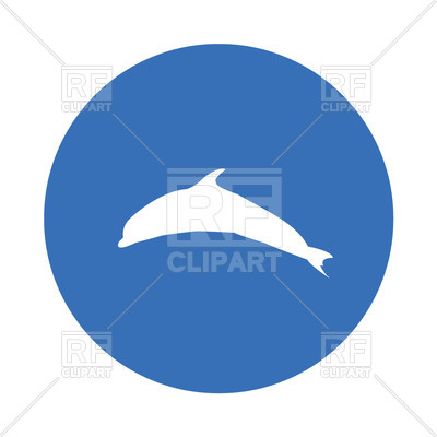 400x400 Silhouette Of Dolphin Free Download Vector Clip Art Image