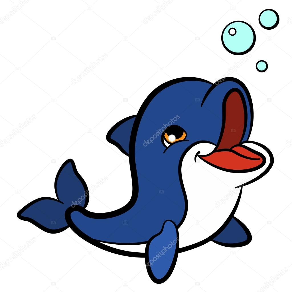 1024x1024 Baby Dolphin Clipart