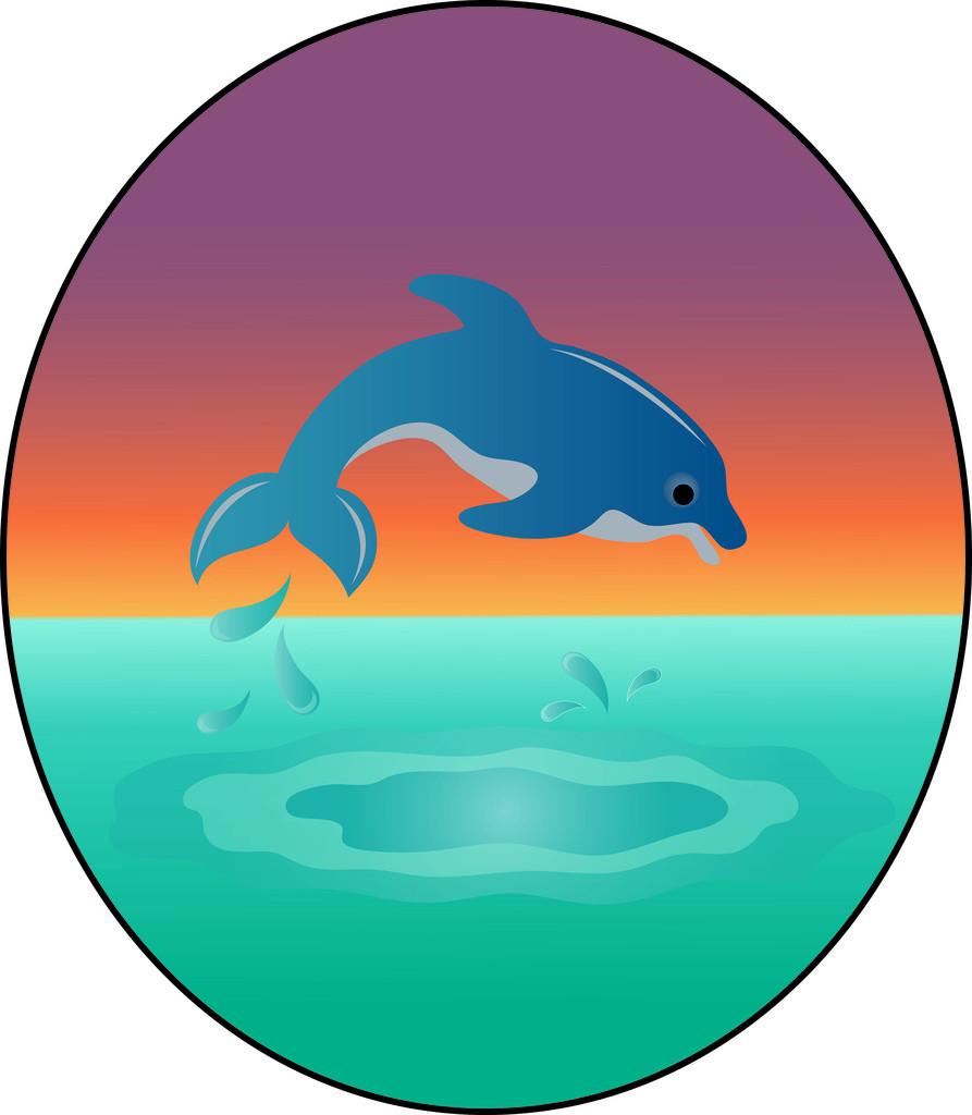 893x1024 Isolated Dolphin Clipart 8 For Kids Coloring Vector Cartoon
