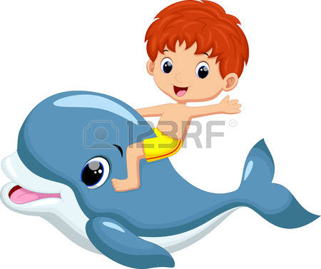 450x377 Dolphin Clipart Scene