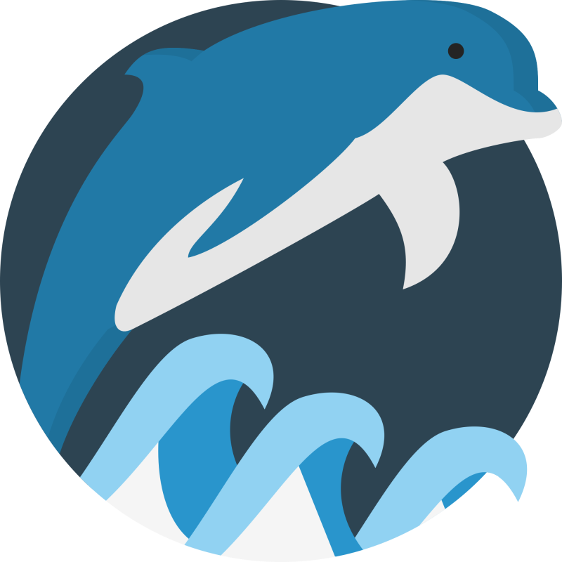 800x800 Dolphin Tail Clipart