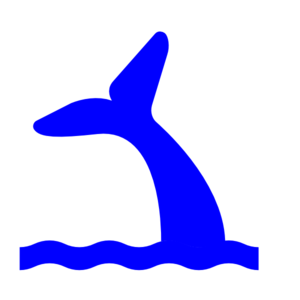 300x300 Blue Whale Tail Clip Art