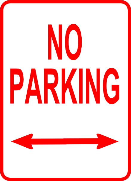438x602 No Parking Sign Clip Art Free Vector 4vector