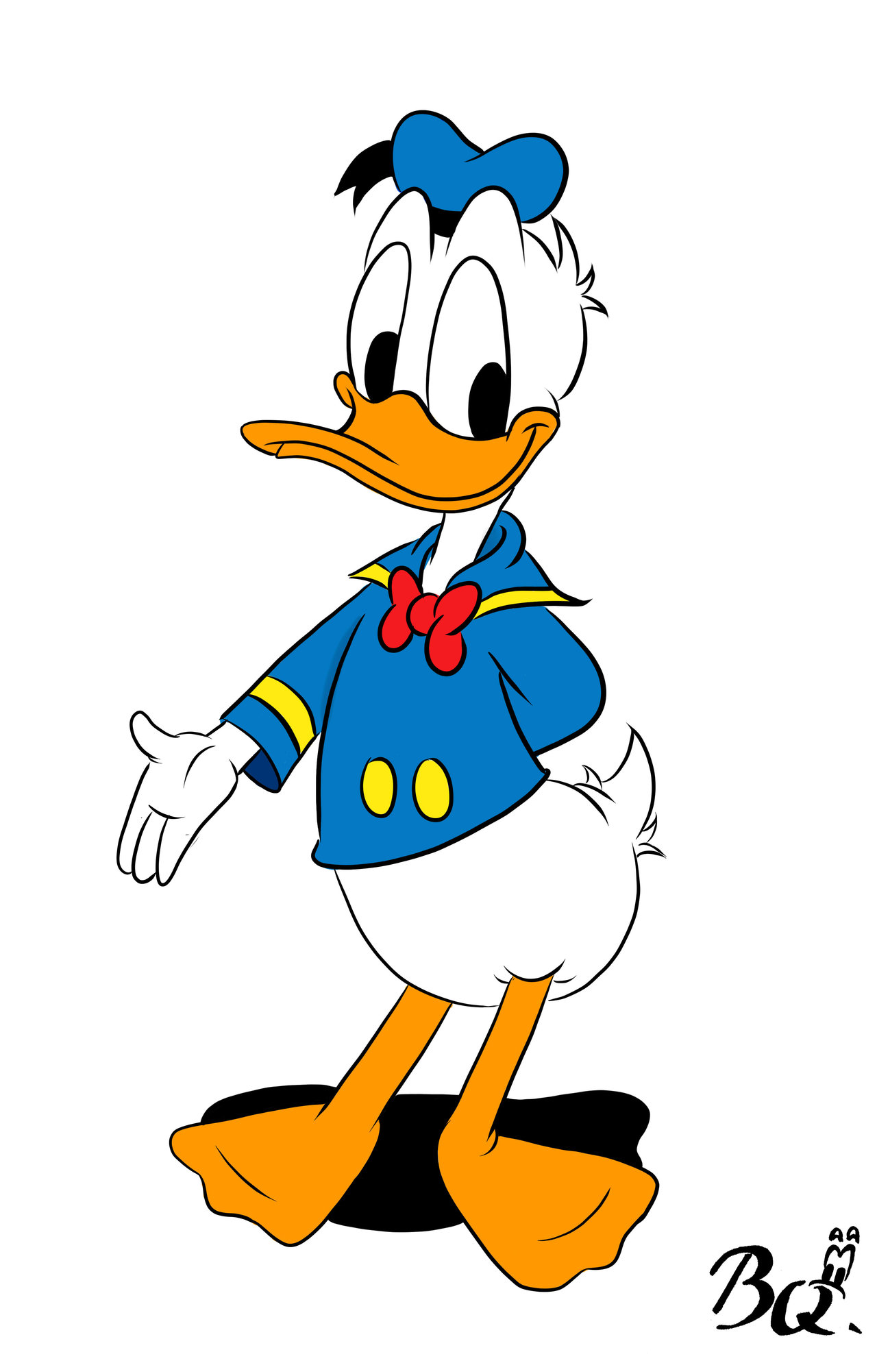1280x1989 Donald Duck Clip Art