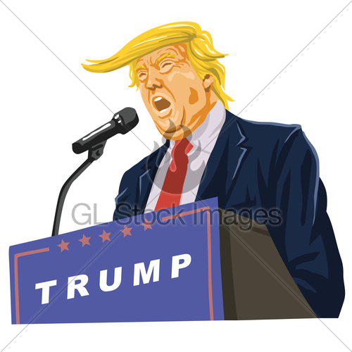 500x500 Donald Trump Giving A Speech Gl Stock Images