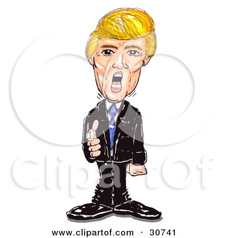 450x470 Royalty Free (Rf) Donald Trump Clipart, Illustrations, Vector