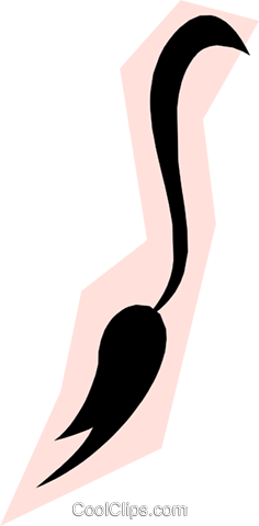 236x480 Donkey Tail Royalty Free Vector Clip Art Illustration Anim1180