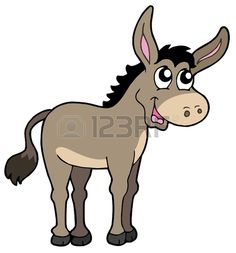 236x253 Donkey Cartoon Style Clipart Black White Outline 914.jpg Clip