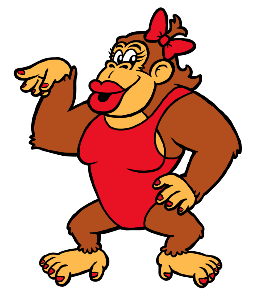 826x967 Ms. Donkey Kong By Mattdog1000000