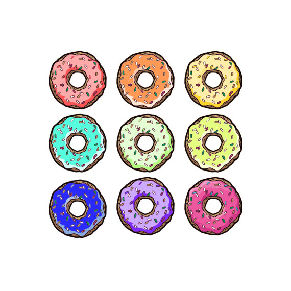 570x570 Donut Clip Art