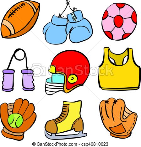 449x470 Object Sport Equipment Doodle Art Vector Illustration Vector