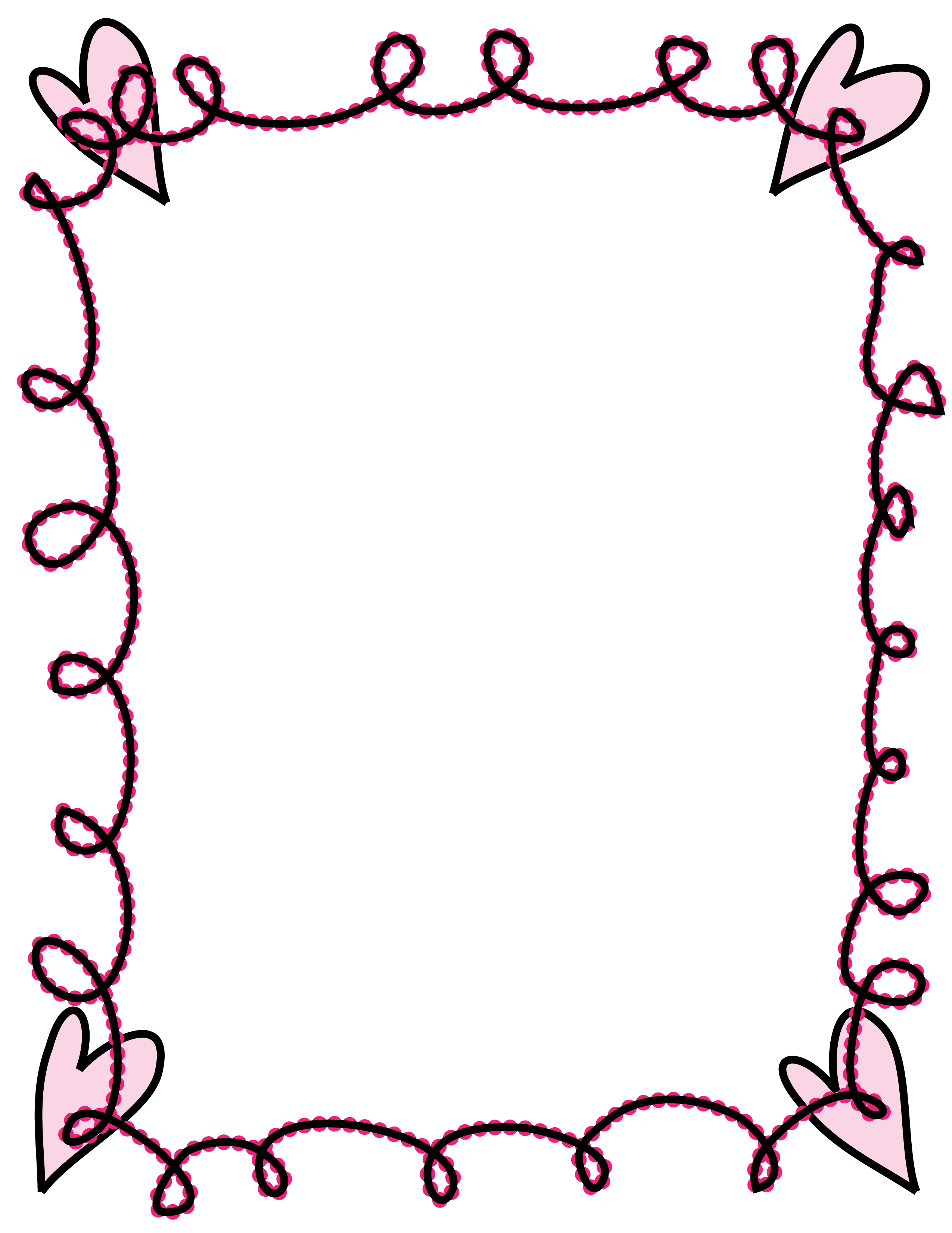 2550x3300 Doodle Heart Clip Art Clipart Collection