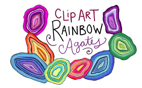 570x356 Hand Drawn Agate Clip Art, Doodle Agate Clip Art, Agate Clipart
