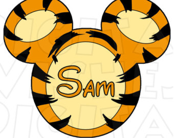 340x270 Dopey Mickey Mouse Head Ears Digital Iron On Transfer Clip Art