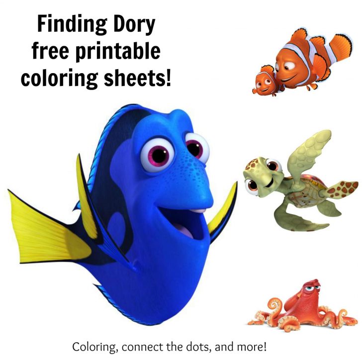 728x728 Coloring Book And Pages 47 Excelent Dory Coloring Pages