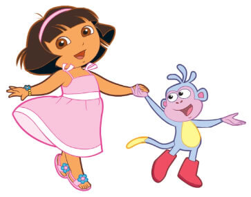 363x285 Dora Colouring Sheets