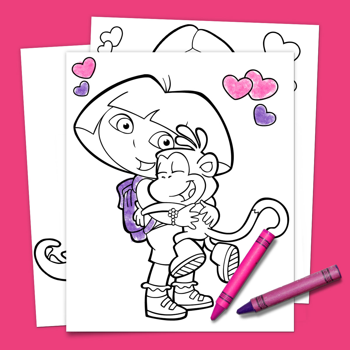 1200x1200 Dora Loves Boots Coloring Pack Nickelodeon Parents